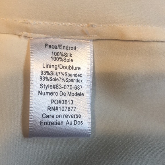 ALICE AND OLIVIA SILK EMBELLISHED TOP SZ L - Picture 7 of 12